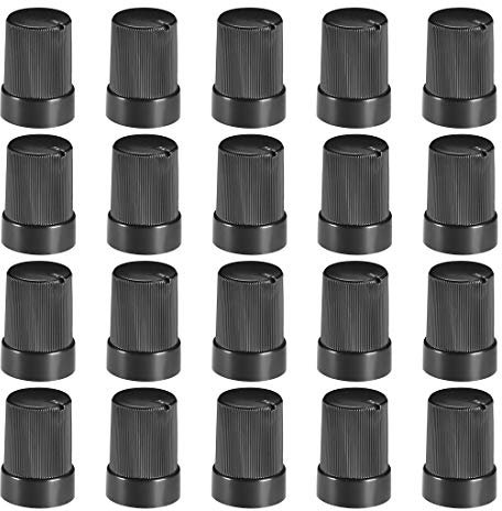 sourcing map Knopf für Lautsprecher Effektgerät Verstärker Potentiometer Knopf 6mm Wellenbohrung 10x14mm 20St