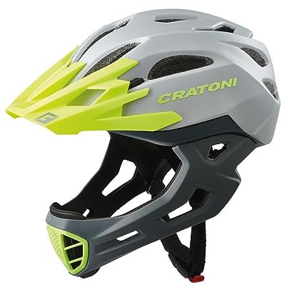 Cratoni C-Maniac Fahrradhelm, grau-Gruen, 58-61cm