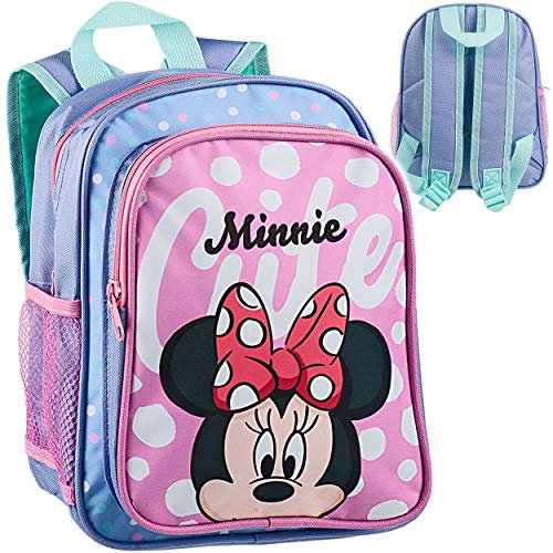 alles-meine.de GmbH Kinder Rucksack - - Minnie Mouse - Tasche - beschichtet & wasserfest - Kinderrucksack/groß Kind - Mädchen - z.B. für Kindergarten/Vorschule/Schule - Kin..