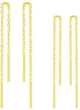 MicLee Damen-Ohrringe 925 Sterling Silber Sterling Hängeohrringe Durchzieher Ohrringe Ohrschmuck mit Geschenkbeutel,Super Weihnachten Geschenk