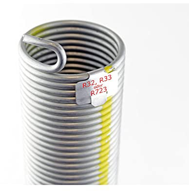 Hörmann 3051927 Ressort de torsion Cône de serrage N° L723 (avec marquage ressort, ressort gauche, pour porte de garage) Argent