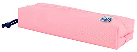 Oxford - Estuche Rectangular, kangoo con goma, 22 cm, color rosa