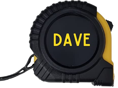 Second Ave Personalised Name 3m/10ft Retractable Tape Measure Xmas Birthday Father's Day Gift