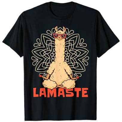 Lustiges Lama-Yoga-Lamaste-Namaste-Meditation T-Shirt