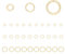 BENECREAT 30Pcs 4/6/8mm 14K Gold Filled Gold Jump Ring Jump Ringe Für Schmuckherstellung Gold Open Jump Rings Bulk Für DIY Craft Ohrring Halskette Armband