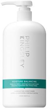 Philip Kingsley | Moisture Balancing Combination Conditioner | Restore Your Hair's Shine, Softness and Hydration | Nourishing Hydration and Moisturizing for Dry Hair | 1000ml