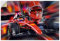 ARTland Wanddeko Wandtattoo selbstklebende Vinylfolie 90x60 cm Formel 1 Ferrari Charles Leclerc Monaco Rennwagen Motorsport U4KZ