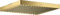 hansgrohe AXOR ShowerSolutions Kopfbrause 240/240 1jet, Decke-Aufputz, 10924990, Farbe: Polished Gold Optic