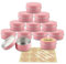 YANCAER 10 Pièces Pots en Aluminium Rose de 50ml avec Couvercle - D57mm x H28mm Vide Ronde Cosmétiques Pot Conteneurs de Voyage pour Maquillage, Crème, Baume à Lèvres, Mini Bougies