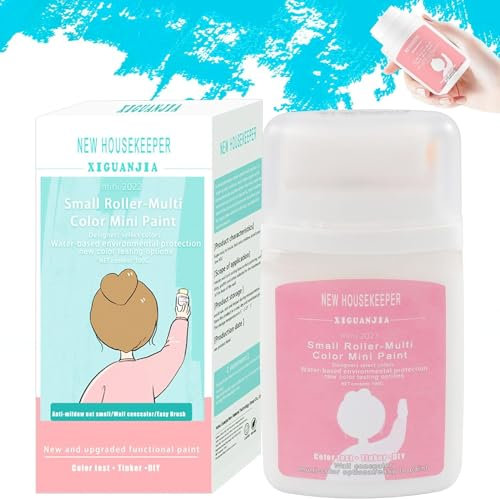 Forhome Wandreparatur Rollbürste mit Wandreparaturpaste, 100 ml Spachtelmasse Weiß Innen, Fertigspachtel Weiß Innen, Wall Repair Kit Wandreparatur Creme for Kratzer,Flecken,Risse,mit Roller
