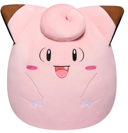 Pokémon x Squishmallows SQPK00040 - Piepi 35 cm, offizielles Pokémon Squishmallows, superweich