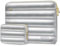 MOSISO Housse Ordinateur Portable 13-14 Pouces Femmes Hommes Brillant Puffy Pochette Transport 13,3 Pouces,Compatible avec MacBook Air 13/Pro 13/Pro 14,Housse Horizontal avec Petit Sac,Argent