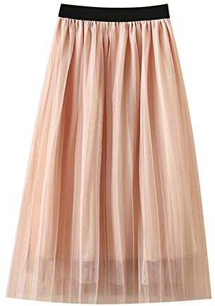 Jupe tutu midi en tulle pour enfant - Longueur genou - Jupe tutu - Jupe tutu - Robe de fête pour enfants et filles - Robe de danse pour fille, Rose, 10 ans