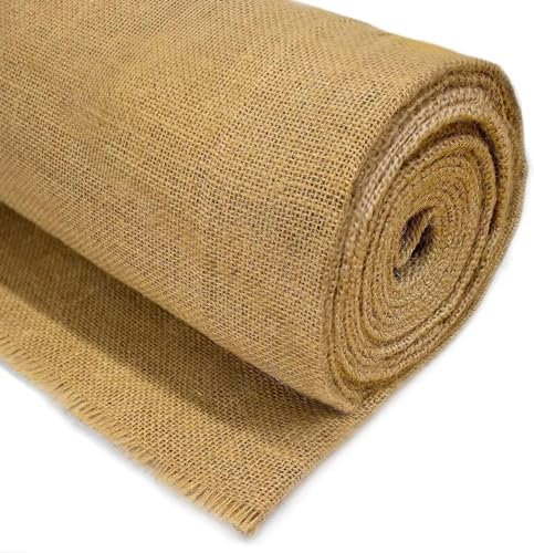 YichYaYa 1.5M X 1.6M Natürliche Jute Stoff Rolle, Jute-Winterschutz für Topf- und Kübelpflanzen, Pflanze Jute Baum Wraps für Winter, Weihnachtsbaum Dekorationen