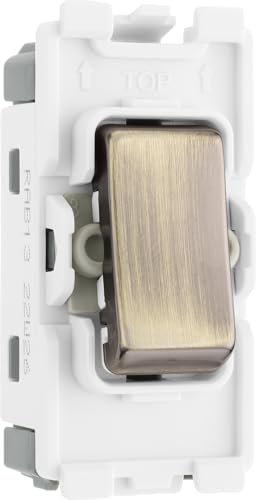 Generic BG RAB13 Nexus Grid Antique Brass 20AX Intermediate Switch Module