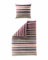JACK by Bierbaum Biber Bettwäsche 2 TLG. 135x200cm Streifen Lila Schwarz Offwhite Gestreift Beige