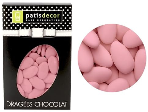 Dragées chocolat Rose Nacre Patisdécor 500 g