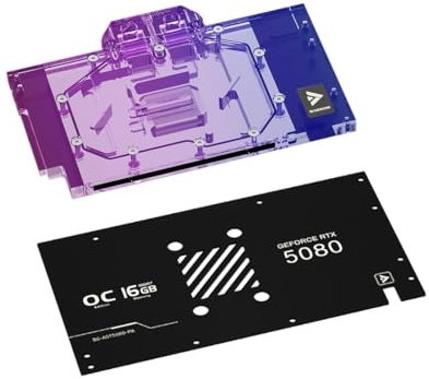 Barrow Kupfer-GPU-Wasserkühlungsblock, GPU-Wasserblock für Asus RTX5090 RTX5090Ti RTX5080 RTX5080Ti RTX5070 RTX5070Ti RTX5060 RTX5060Ti (für Asus TUF RTX5080 RTX5070Ti O1660Ti G Gaming)