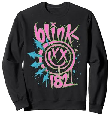 Offiziell blink-182 Neon Rock Band Artwork Sweatshirt