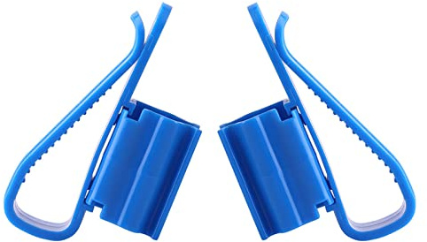 Tnfeeon Adjustable Hose Clamps, 2PCS Plastic Water Pipe Holder for Aquarium Fish Tank Bucket, 8-16mm Tube Diameter Mounting Clip for Water Change