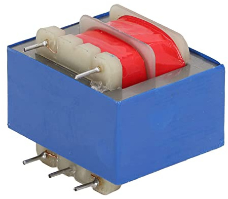RASTKY Transformateur D'isolement Convertisseur de Tension Haute sécurité pour Alimentation D'éclairage Audio, Acier Inoxydable et Laiton 220 V à 12 V EI13x20 5 W