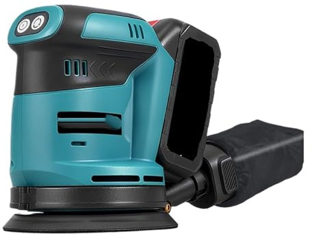 125mm Orbital Sander 3 Speeds Adjustable Rechargeable Polishing Grinder Machine，Compatible for Makita 18V Battery(Without Battery)