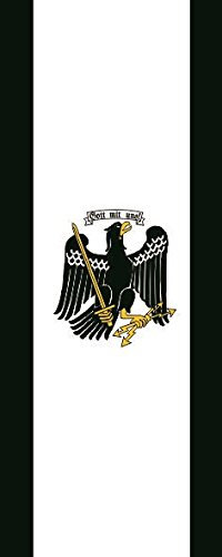 U24 Fahne Flagge Freistaat Preußen Preussen im Hochformat Premiumqualität 150 x 400 cm