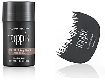 TOPPIK 12 gr. Mittelbraun Haarverdichter + TOPPIK Hairline Optimizer - Sparangebot!