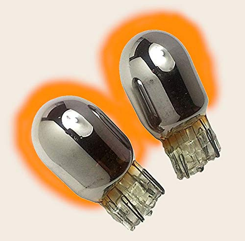 UKB4C 2x Chrome Silver Indicator Bulbs Side Repeater 501 Flash Amber Orange fits Mokka 2012 >