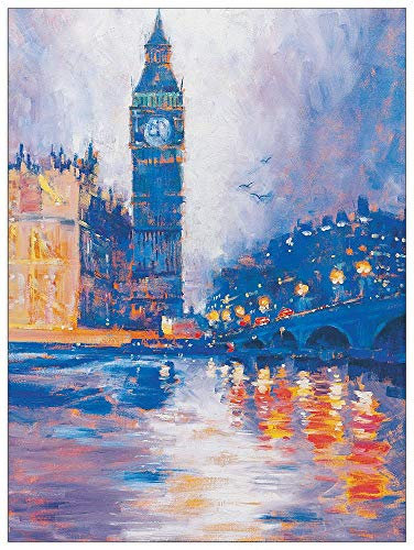 Artopweb TW14606 Avis - Big Ben, London Dekorative Paneele, Holzwerkstoff, Multifarbiert, 60x80 Cm