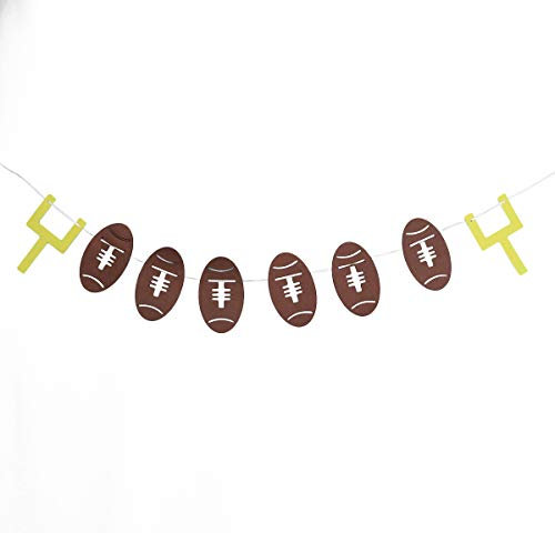 Amosfun Rugger Ausschnitte Fußball Party Banner Geburtstag Girlande Girlande Für Rugby Spiel Geburtstagsfeier Super Bowl Dekoration Dekor