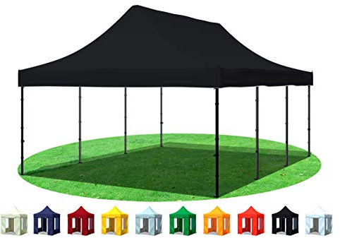 Stabilezelte Faltpavillon 4x6 Meter Prof. Plus+ schwarz