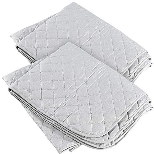 infactory Dampf-Bügeldecke: 2er-Set 3-lagige XL-Bügeldecken 120x73cm, hitzeabweisende Beschichtung (Bügeldecke Dampfbügeleisen, Kleider-Bügel-Antirutschmatte)