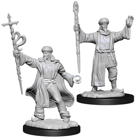 Dungeons & Dragons D&D Nolzur's Marvelous Miniatures - Human Wizard Male (6 Units)
