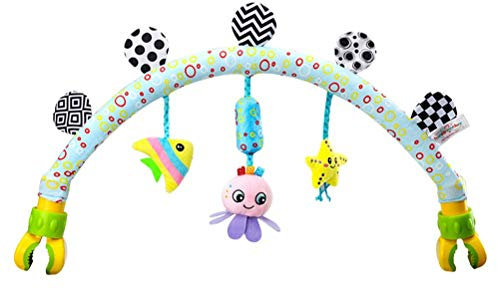 Ayaaa Spielbogen Spielzeug,Travel Arch Kinderwagen Spielzeug,Baby Reise Spielen Bogen Aktivität Bar Kinderwagen Kinderwagen Kinderbett