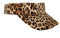 MIMIKRY Sonnenvisier Leoparden Druck Leo Print 80er Jahre Beach Party Sonnenblende