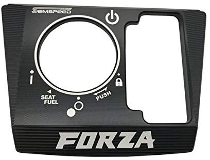 Motorrad Elektrische Schlossschalterabdeckung Zündschlosskappe Abdeckrahmen für Honda Forza 300 125 250 2018-2020 (Schwarz)