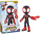 Marvel Spidey und Seine Super-Freunde – 22,5 cm Supergroße Miles Morales Action-Figur mit beweglichem Kopf & Armen, Web-Zubehör – Vorschulspielzeug für Kinder ab 3 Jahren – Bekannt aus Disney+