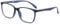 ANRRI Blaulicht-blockierende Brille, Anti-Augen-Ermüdungslinse, leichte Rahmenbrille, Blau, Herren/Damen