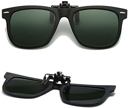 Long Keeper Clip Lunettes de Soleil Enfant - Clip Solaire Polarisé pour Lunettes de Vue, Surlunettes de Soleil Polarisées Clip Lunettes pour Enfant Fille Garçon