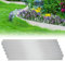 Ikodm Rasenkante Metall 15m-15 stück 15cm Verzinkt Mähkante Metall Anpassbare Flexibel Beetumrandung Beeteinfassung für Gartenpflanzen Gemüseanbau Floral, Silber