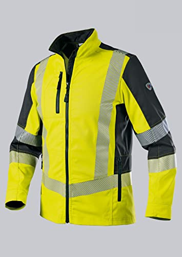 BP 2042-844-6656 Arbeitsjacke für Herren, 79.5% Polyester/16.5% Baumwolle/4% Elastolefin, Warngelb/Anthrazit, Modern fit, Größe 56/58l