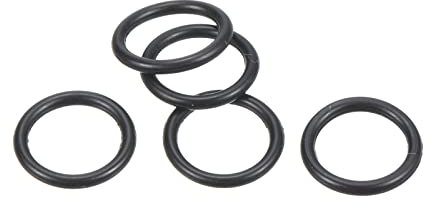 PATIKIL 20 Stück Dichtungsringe O-Ringe Gummidichtung 8mm AD 6mm ID 1mm Dicke Nitrilgummi Unterlegscheibe Dichtungssatz Gummischeiben für Auto Klimaanlage Wasserhahn Rohr Schwarz