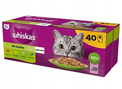 Whiskas Sortierte Auswahl, Nassfutter für Katzen, 40 x 85 g