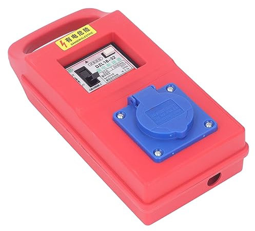 Uadme Distributore di Alimentazione, Pannello della Scatola di Distribuzione della Presa di Corrente Elettrica Temporanea Portatile Portatile per Costruzione 220-250 V