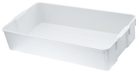 Leni Pflanzschale - Transportschale - Anzuchtschale - Kunststoff 56,0cm x 31,5cm x 11,8cm (1, Weiß)