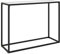 Rantry Meuble de table console blanc 100 x 35 x 75 cm en verre trempé, table de salon, table de bureau, chambre à coucher jardin