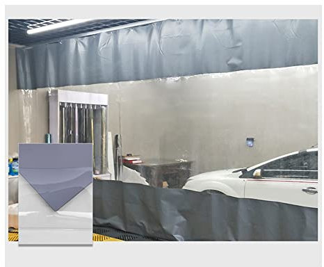 Tenda Cerata per Patio Esterno Impermeabile, Pannello Laterale in Vinile Copertura in Tessuto antistrappo con Isolamento Termico Antivento per Coprire un'apertura in pergola, Posto Auto Coperto, por