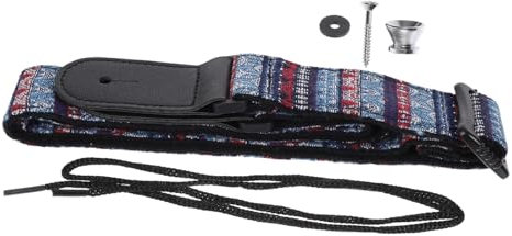 BESTonZON 2 Stück Ukulele Umhängegurt Gitarrengurt Bedruckter Gitarrengurt Verstellbarer Ukulele Gürtel Baumwoll e Umhängegurt en Schultergurt e