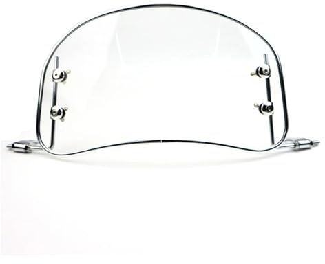 Motorrad Windschutzscheibe Für Roller Für E-Bike Motorrad Windschutzscheibe Retro Front Windabweiser Windschutzscheibe Zubehör Windschild Motorrad(1)
